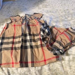 Burberry baby dress.